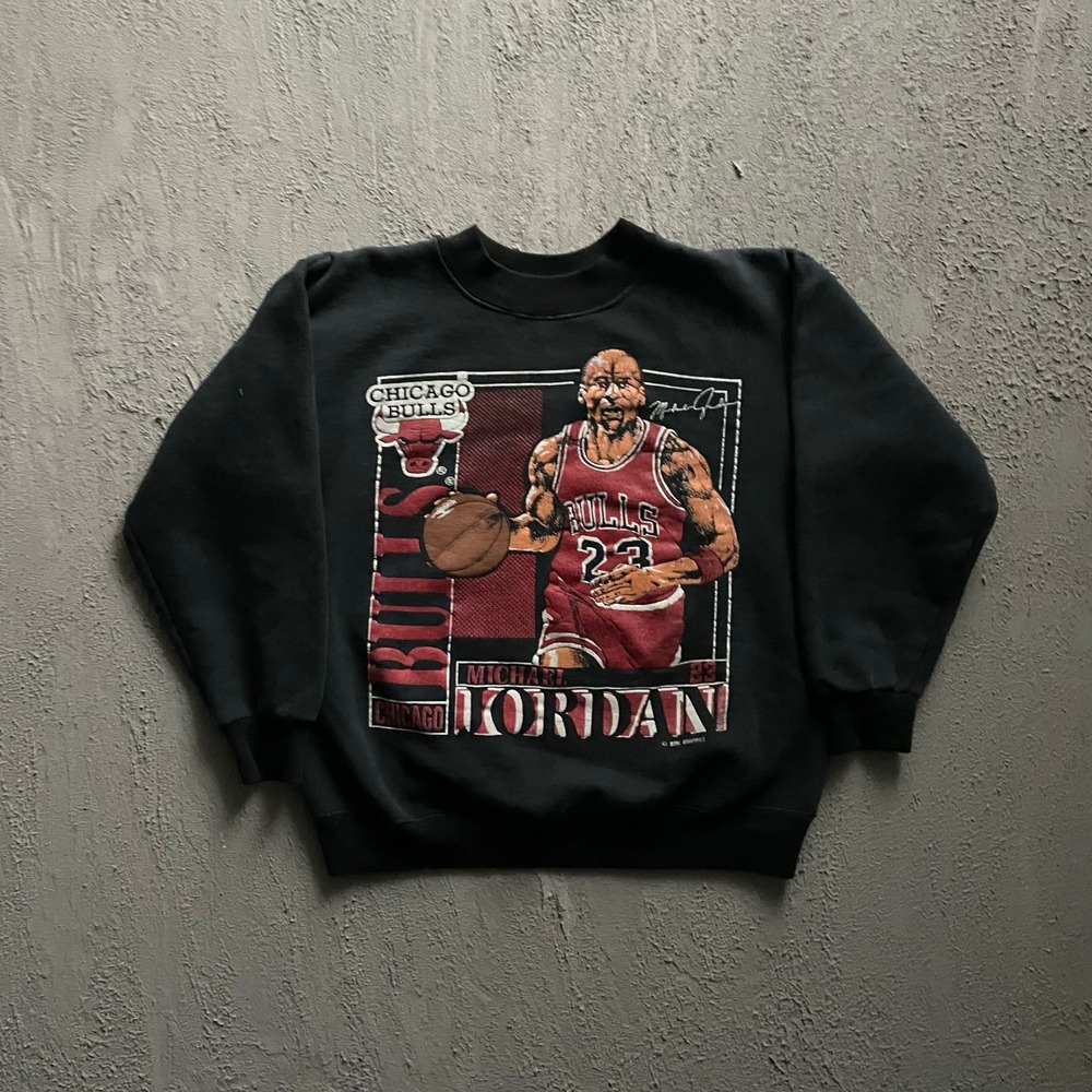 Vintage Michal Jordan sweatshirt mens‎ small 1990s Chicago Bulls Nba